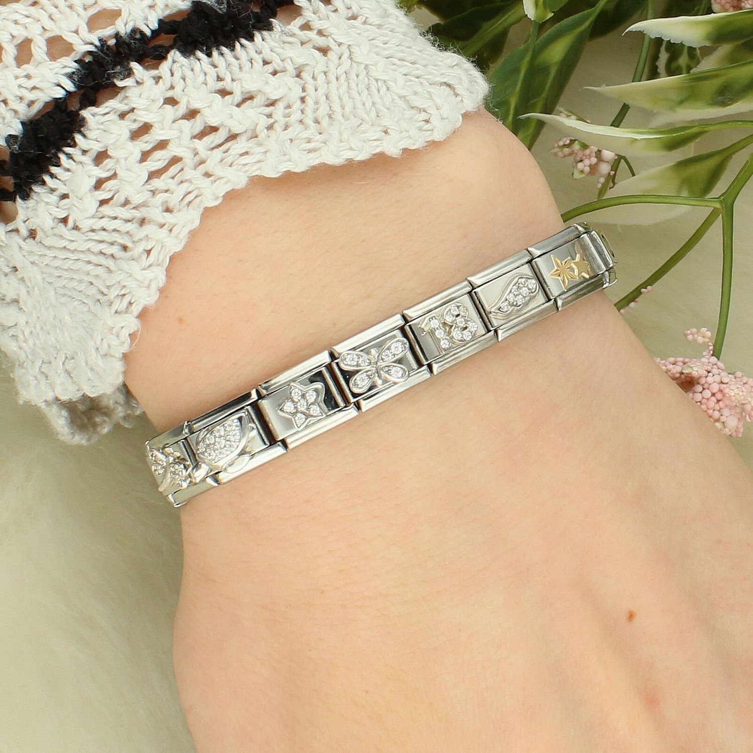 Zawieszka Nomination Composable 18K Gold – Diamentowe Gwiazdki 03014965.jpg